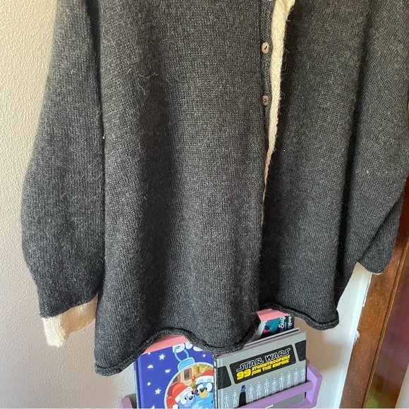 Chiri baby alpaca v-neck button front cardigan - Picture 2 of 5